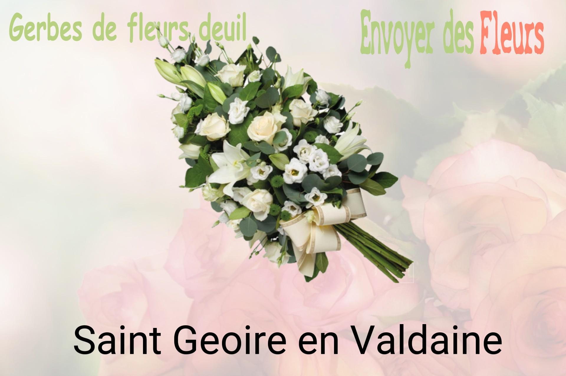 Gerbe de fleurs de deuil livrée à Saint-Geoire-en-Valdaine